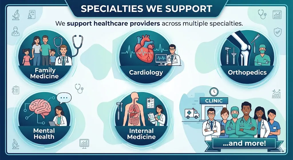 Healthcare & Clinical Support Services 4 Specialities